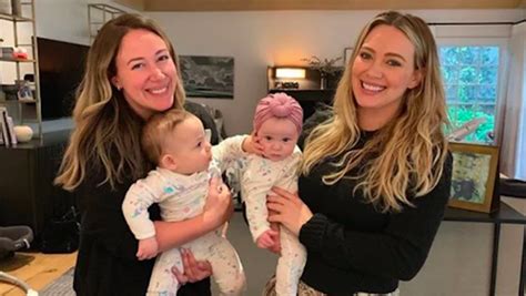 Hilary Duff And Sister Haylies Daughters Look Too Cute In Matching Onesies Iheart