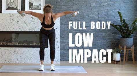 Low Impact Full Body Hiit Workout With Weights Youtube