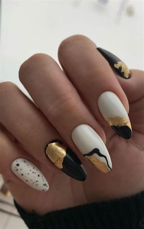 Most Beautiful Nail Designs You Will Love To Wear In Black Gold