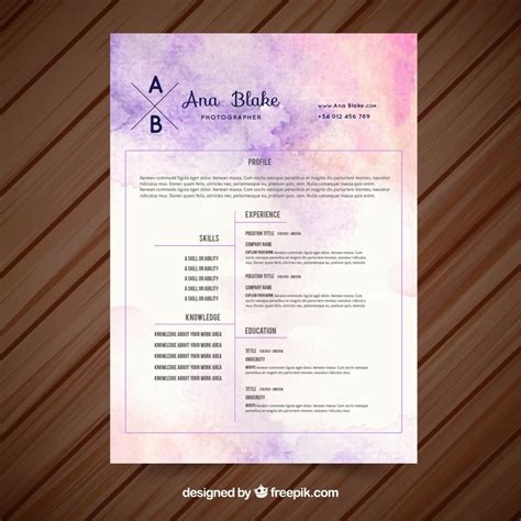 Cv Template Vectors Photos And Psd Files Free Download Graphic