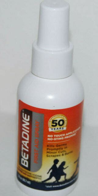 Betadine First Aid Spray 3 Oz Povidone Iodine 5 Antiseptic Kills Germs