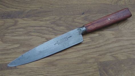 Antique 1850 52 Sheffield Carbon Steel Small Chef Paring Knife Vtg Eyre
