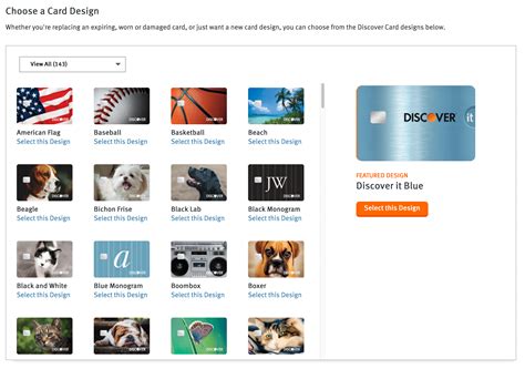 Different Discover Card Designs