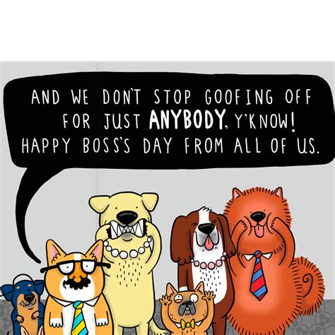 We Stopped Goofing Off Funny Bosss Day Card From Us