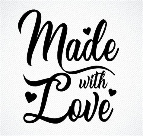Made With Love SVG Made With Love Made With Love Png | Etsy