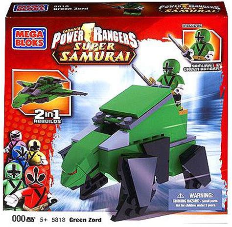 Mega Bloks Power Rangers Super Samurai Green Zord Set 5818 Toywiz
