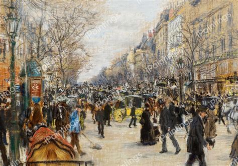 Boulevard Des Capucines Painting By Jean Beraud Reproduction
