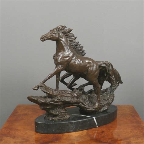 Running Horses - Bronze Sculpture - Statues