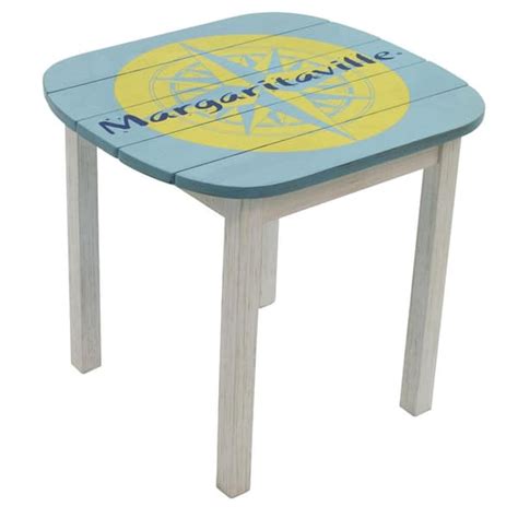 Margaritaville Fins To The Left Wood Outdoor Side Table 630285 1