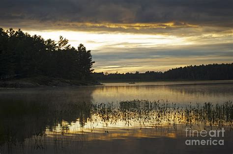 Sunset At Grundy Lake Provincial Park Photograph By Elaine Mikkelstrup