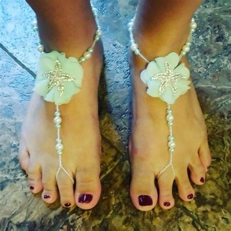 Starfish Barefoot Sandals Beach Wedding Barefoot Sandal Bridal