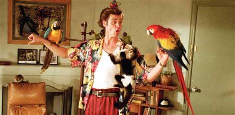 Here, chowder is served in a white ceramic bowl with a bag of oyster crackers on the side. ACE Ventura: Pet Detective (1994) Movie Quiz - ProProfs Quiz