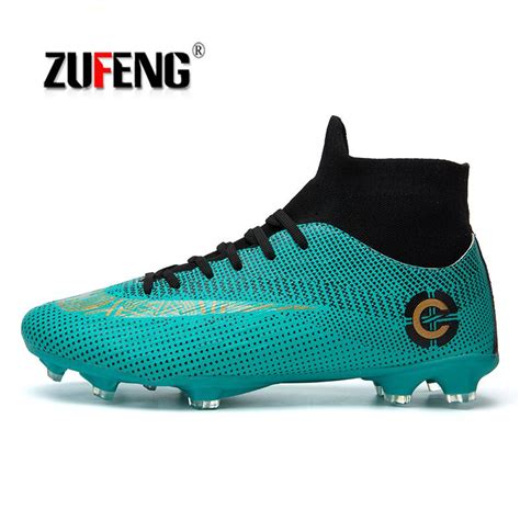 They're not just for looks, they. ZUFENG New Adults Men's Outdoor Soccer Cleats Shoes High ...