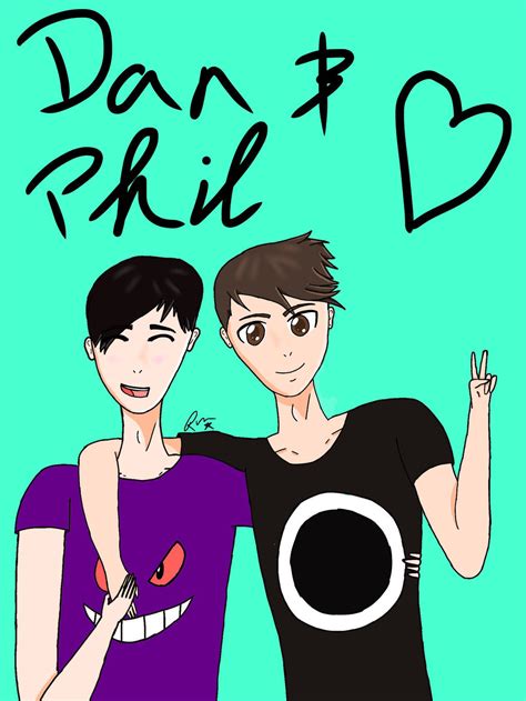 Dan And Phil By Awfullydemonicart On Deviantart