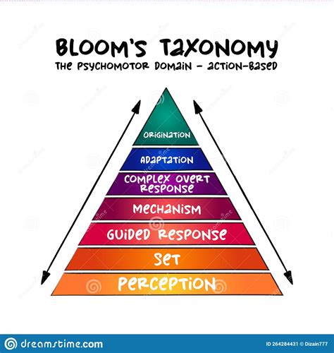 Hand Drawn Bloom`s Taxonomy The Psychomotor Domain Action Based