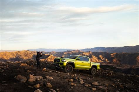 All New 2022 Electric Lime Metallic Toyota Tacoma Trd Pro And Trail Edition