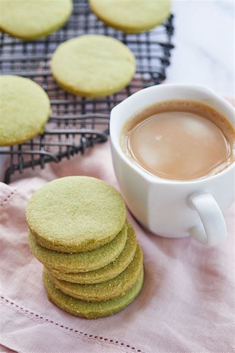 Delicate And Sweet Matcha Shortbread Cookies Bigger Bolder Baking