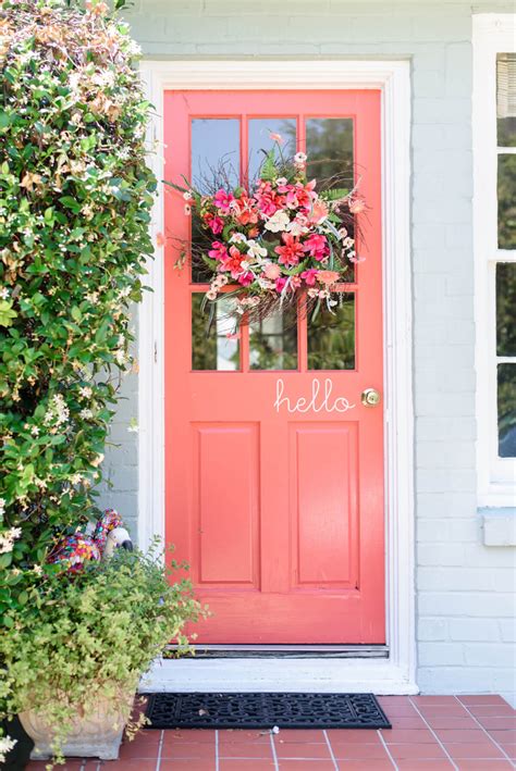30 Best Front Door Color Ideas And Coral Front Doors Best Front