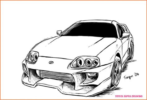 8 Outrageous Ideas For Your Toyota Supra Drawing Toyota Supra Drawing