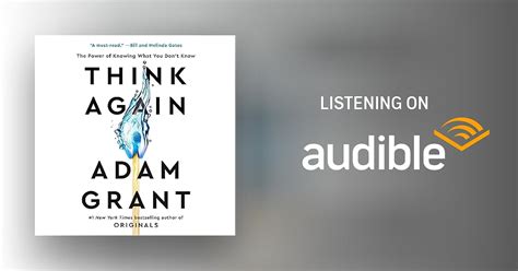 Think Again By Adam Grant Audiobook Audible Ca
