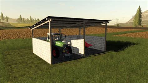 White Brick Carport V10 Fs19 Farming Simulator 19 Mod Fs19 Mod