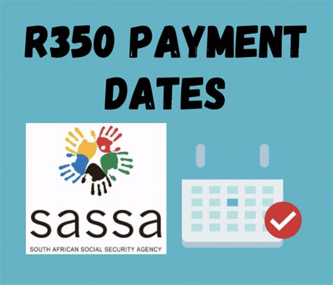 Sassa Status Check Srd R350 Payment Dates