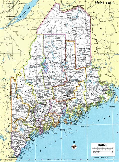 Printable Map Of Maine