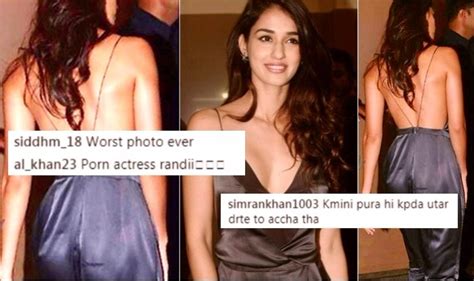 Disha Patani Called ‘porn Star For Wearing Sexy Backless Jumpsuit Actress Slut Shamed For
