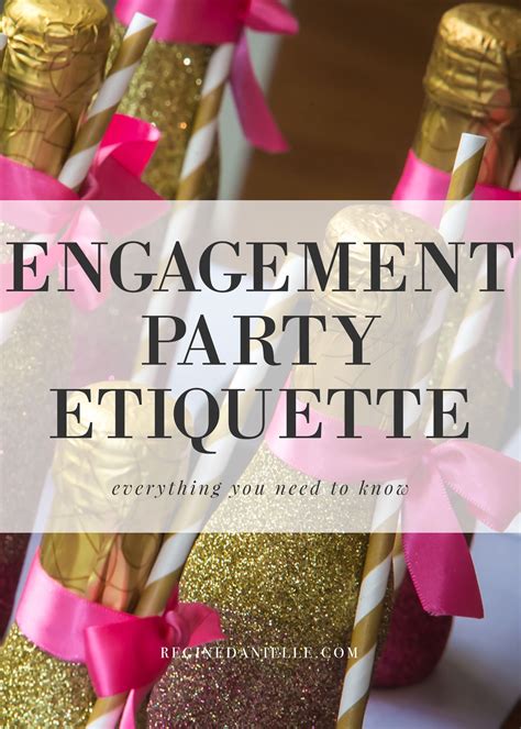 Engagement Party Etiquette Régine Danielle Events Engagement Party
