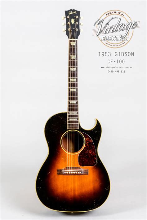 1953 Gibson Cf 100 Flat Top Acoustic Vintage Electric