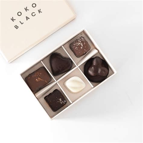 Find gifts for him, her & the kids. Koko Black 6 Piece Chocolate Gift Box - Handcrafted in ...