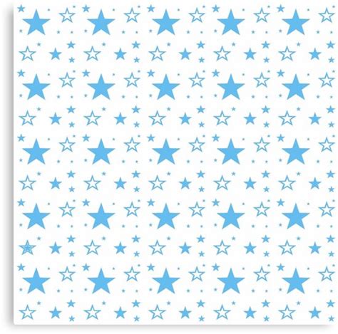 Little Blue Stars Canvas Print By Kassandry31 Redbubble