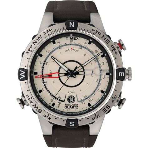 Mens Timex Intelligent Quartz Indiglo Tide Temp Compass Watch T2N721