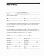 Free Printable Bill of Sale Templates Form (GENERIC)