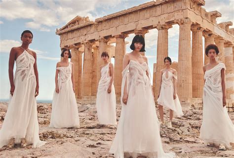 Dior Celebrates Ancient Greek Peplos Gown Insights Greece