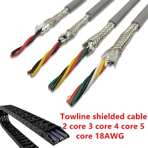 18awg 2345 Core Towline Shielded Cable 5m Pvc Flexible Wire Trvvp