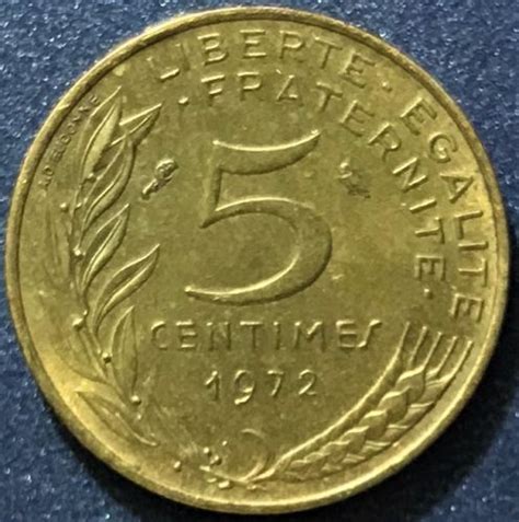 France 1972 5 Centimes 1 For Sale Buy Now Online Item 602044