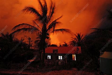 Volcanic Eruption Reunion Island Stock Image C0018953 Science