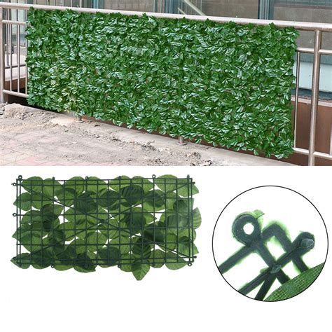 25x50cm Artificial Ivy Leaf Fence Green Garden Yard Privacy Screen