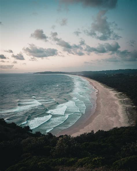 Beach In Byron Bay Australia Stock Image Image Of Small Colorful