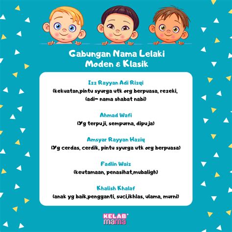 Muhammad ghani ilmy hanan rochimat anak lelaki yang kelak jadi orang kaya akan ilmu dan rezeki rimbatara = tokoh komik ciptaan ayahnya pinot, lelaki petualang dan penjelajah hutan yg cinta lingkungan. Gabungan Nama Anak Lelaki Moden Dalam Islam - 5 Tips Penting