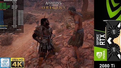 Assassin S Creed Origins Ultra Settings K Rtx Ti I K