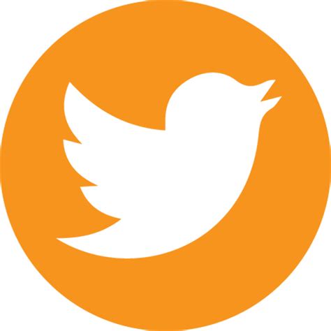 Download High Quality Twitter Transparent Logo Orange Transparent Png