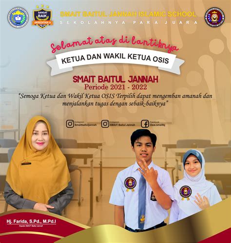PELANTIKAN KETUA DAN WAKIL OSIS SMAIT BAITUL JANNAH PERIODE 2021-2022