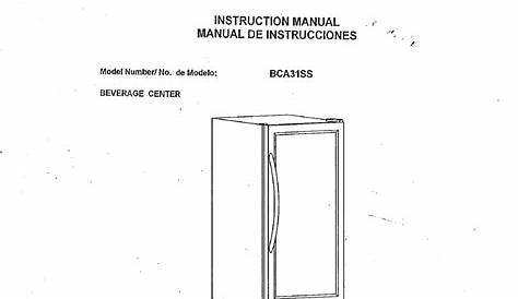 avanti small refrigerator user manual