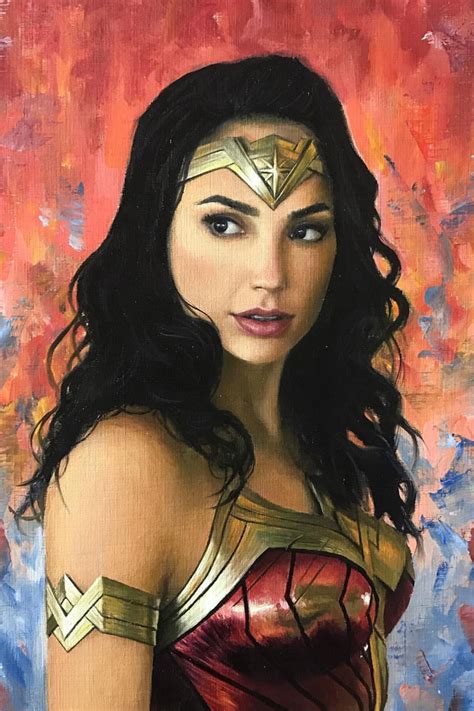Wonder Woman Oil Painting By Lena Danya Wonder Woman Art Superhero
