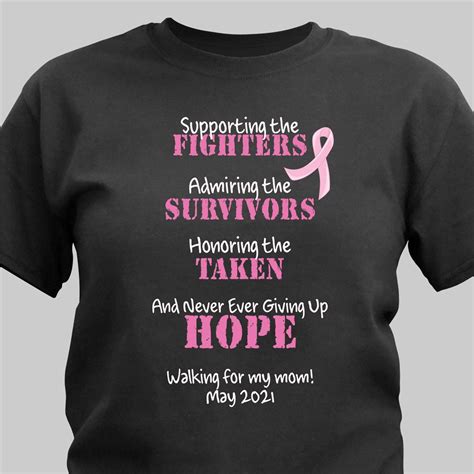 Fighting The Cause Breast Cancer Awareness T Shirt Giftsforyounow
