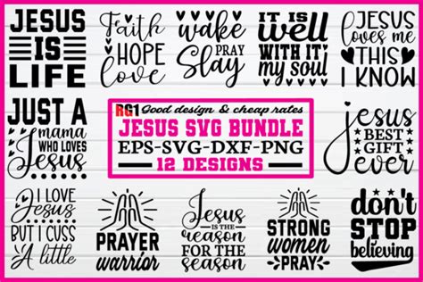 Jesus Svg Bundle Graphic By Rabiulgraphics1 · Creative Fabrica