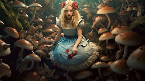 Alternative Alice In Wonderland In Mushrooms By Imaginarydawning On