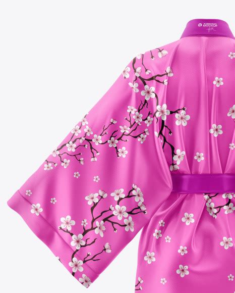 Womens Kimono Mockup On Yellow Images Object Mockups